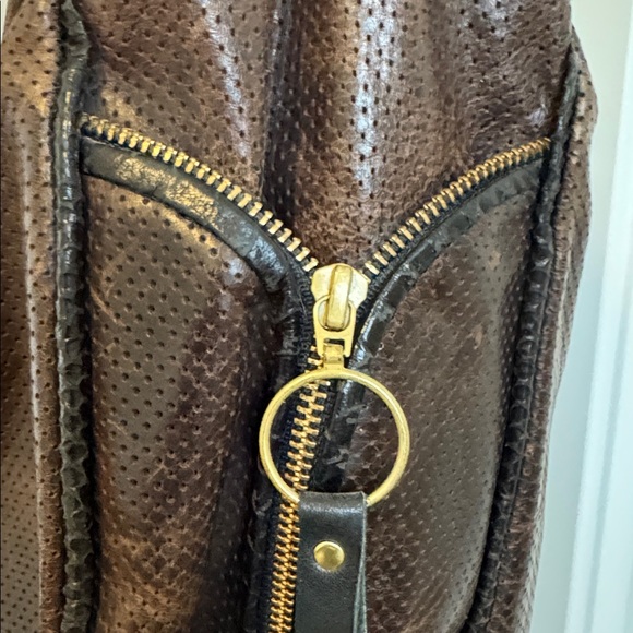 Maya Moon Designs Luxury Custom Leather Bag with Gold Accents - Picture 3 of 17